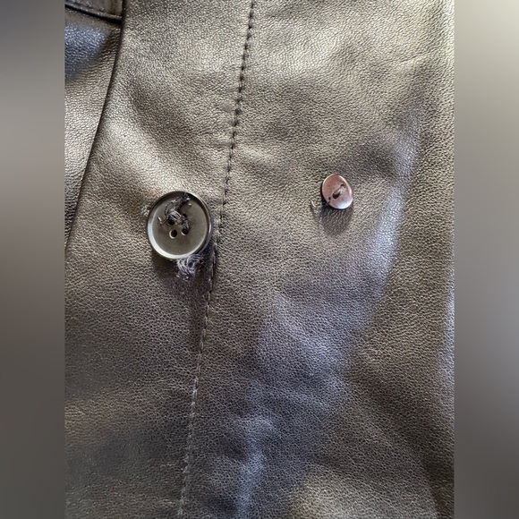 Madewell  Genuine Leather Shirt Jacket
Sz L   Retail 398$ NWT - Picture 5 of 6